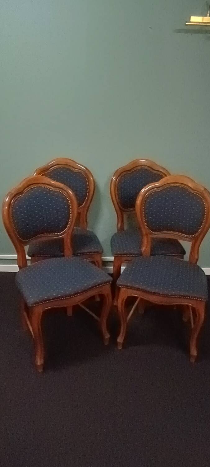 4 chaises Louis Philippe trèfle