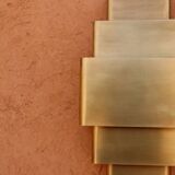 Applique murale en laiton art déco