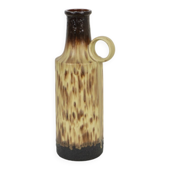 Vase Fat Lava XL Scheurich Allemagne de l’Ouest Poterie Beige Kuch 412-47