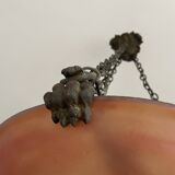 Art Deco pendant light in marbled glass