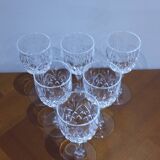 Very Nice Set of 6 Deauville Aperitif Glasses in Bleikristall Crystal