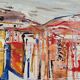 Swedish Oil on Canvas – “Composition” by Tore Hultcrantz