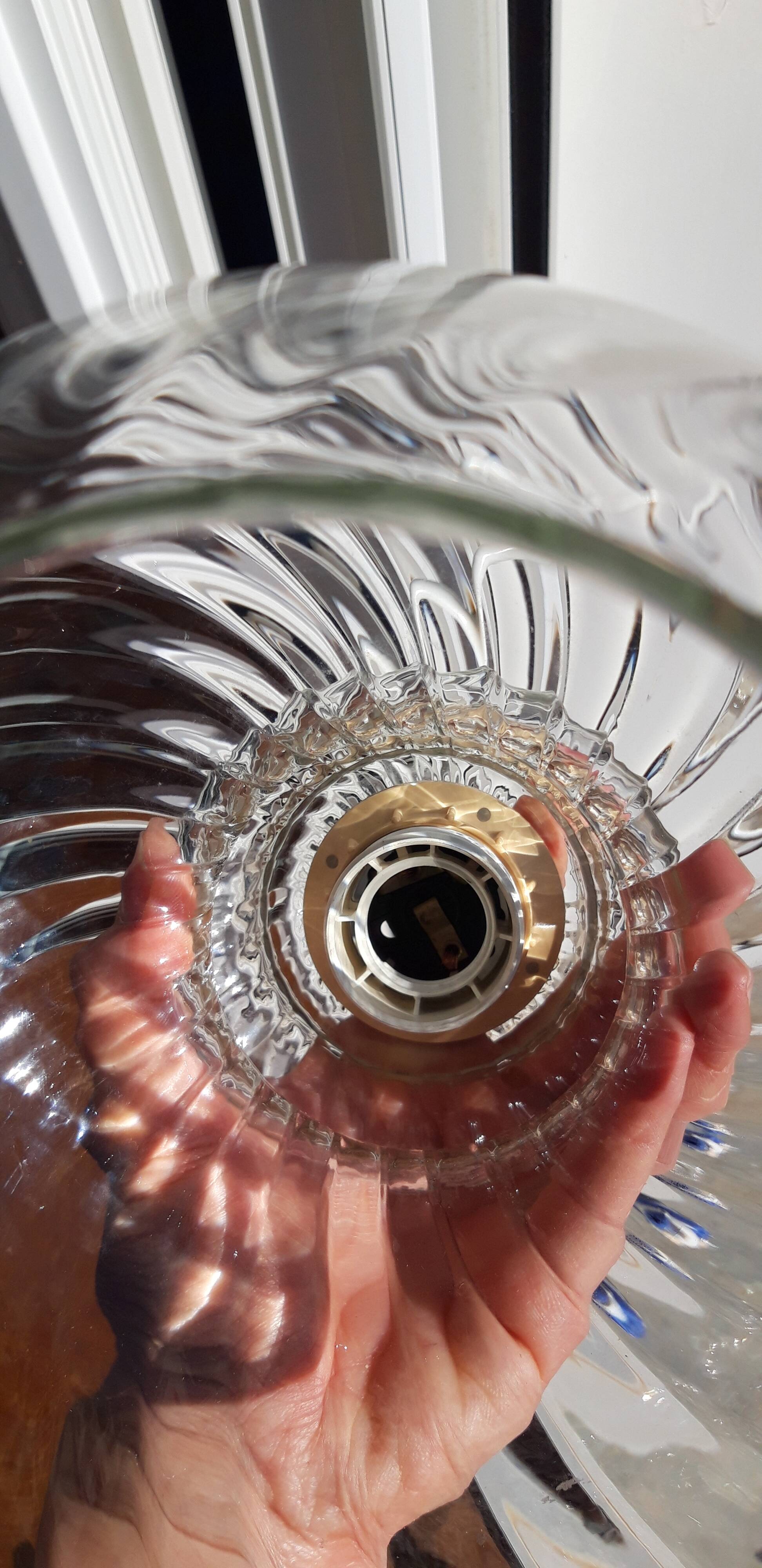 Vintage glass pendant lamp