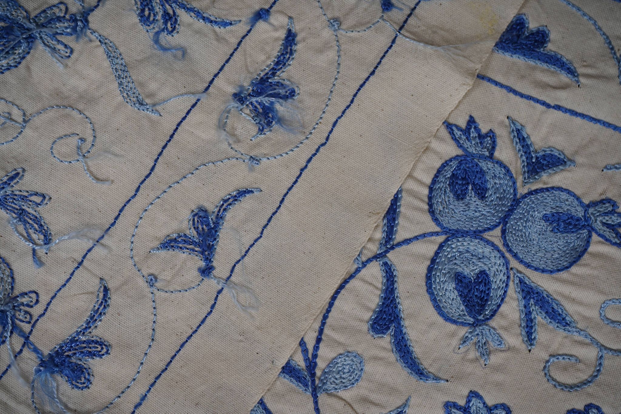 Hand-knotted rug, vintage Turkish rug 50x150 cm