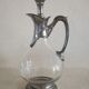 Ewer decanter with tin mount
