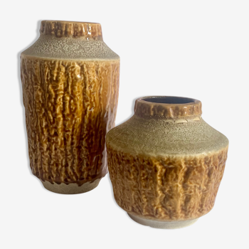 Pair of vases, scheurich, austria, 1960s