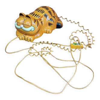 Vintage : téléphone garfield 1981 avec les yeux qui s'ouvrent et se ferment