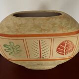 Vase vintage forme lentille