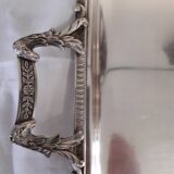 Silver metal retangular top
