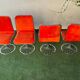 Dining table and 4 chairs in Rinaldi style, fully restored.