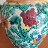 Large earthenware vase from Monaco Cerart 1950 1960