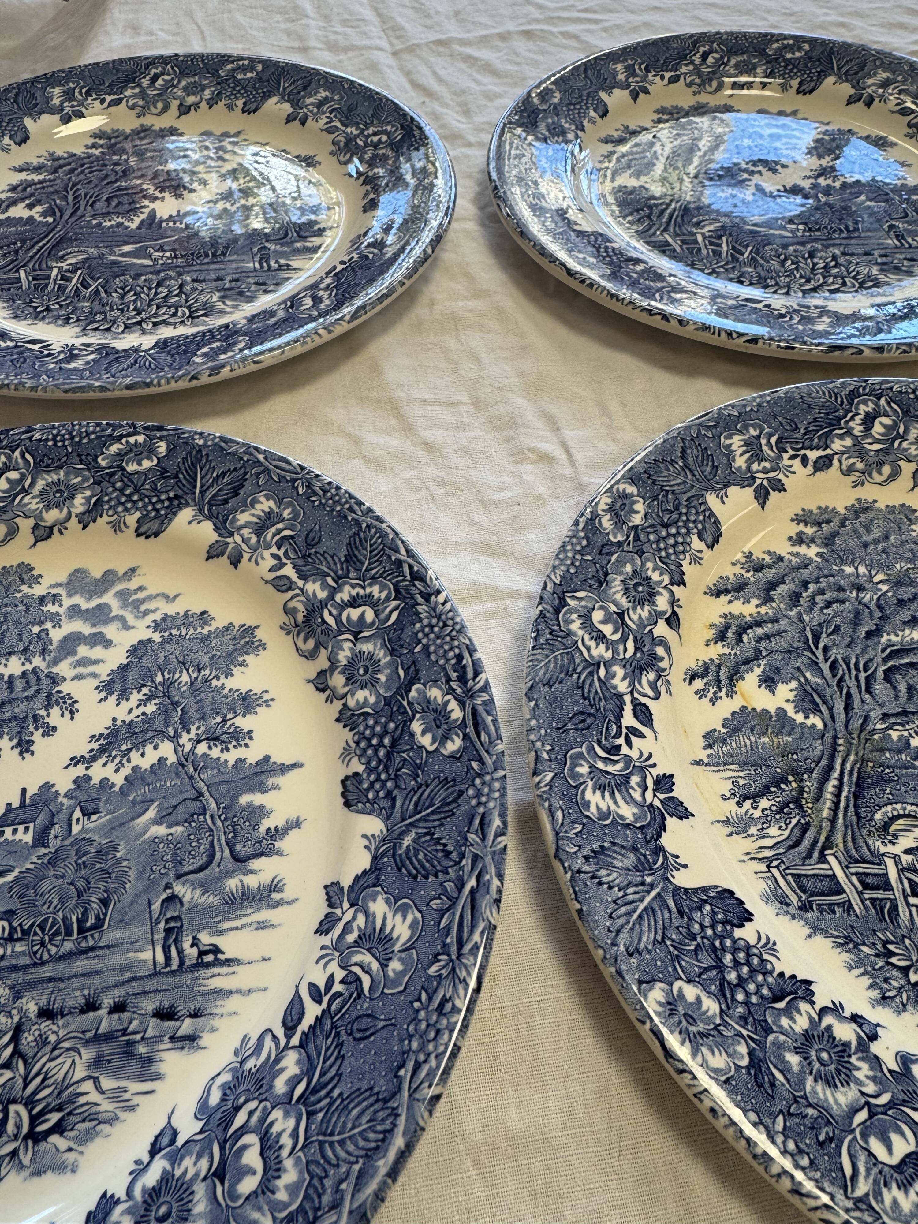 English dinner plates