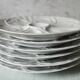 Ensemble de 6 assiettes Pillivuyt porcelaine blanche