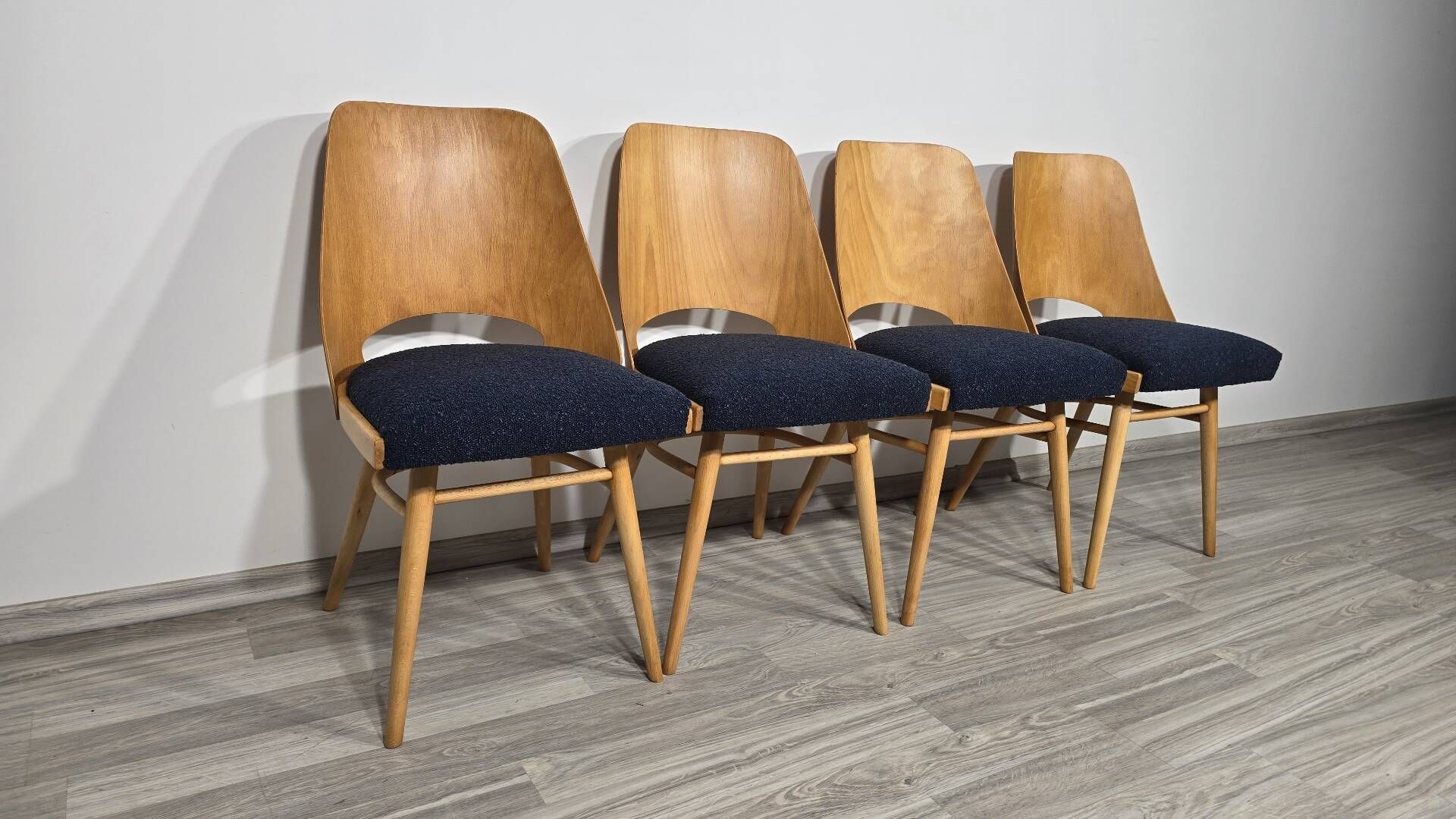 Dining Chairs by Radomir Hoffman for Ton, 1950s, Set of 4