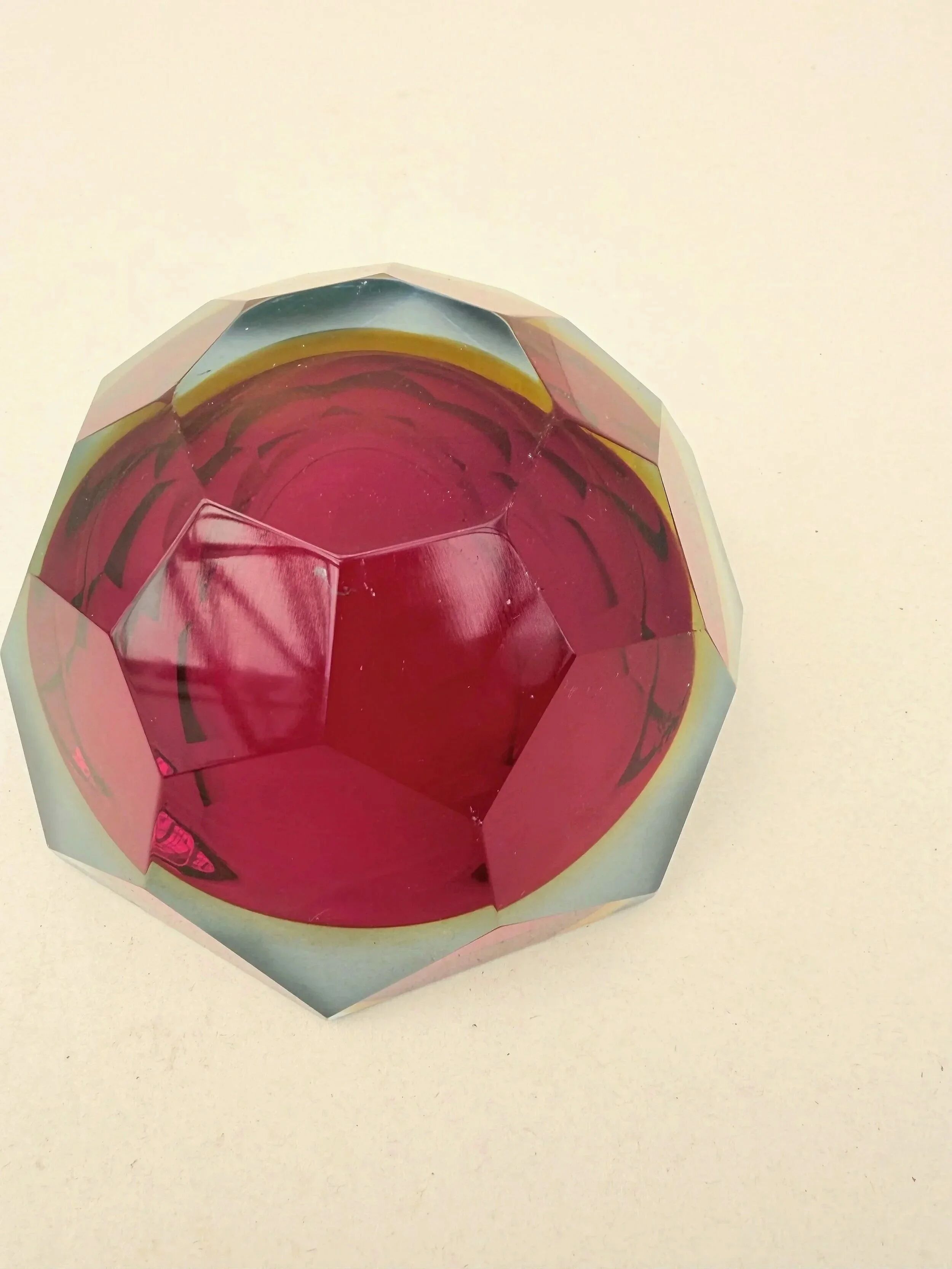 Sunk dish - Murano blown glass, Italy 1960