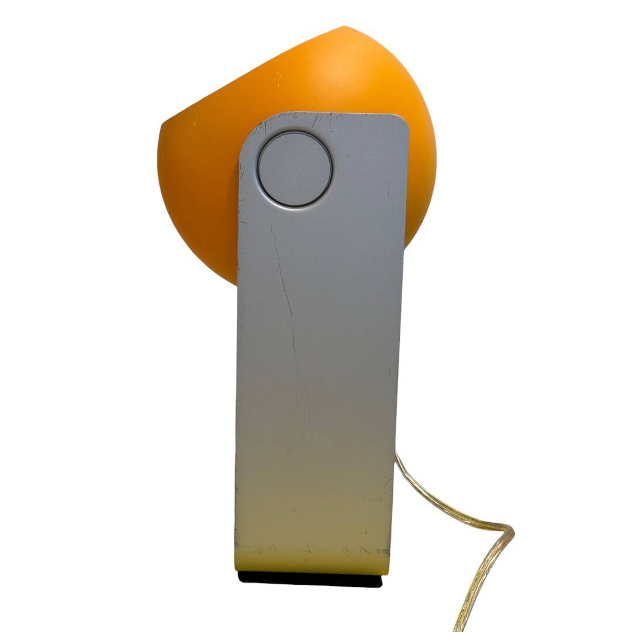Pair of Space Age orange eyeball lamps by Massive Belgium