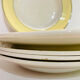 5 hollow plates ceranord faïence-provence yellow and green