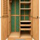 Parisian Art Deco wardrobe, renovated with raw wood.