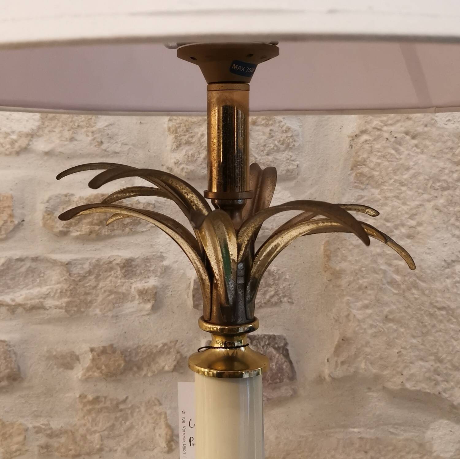 Large vintage palm tree lamp, 1970