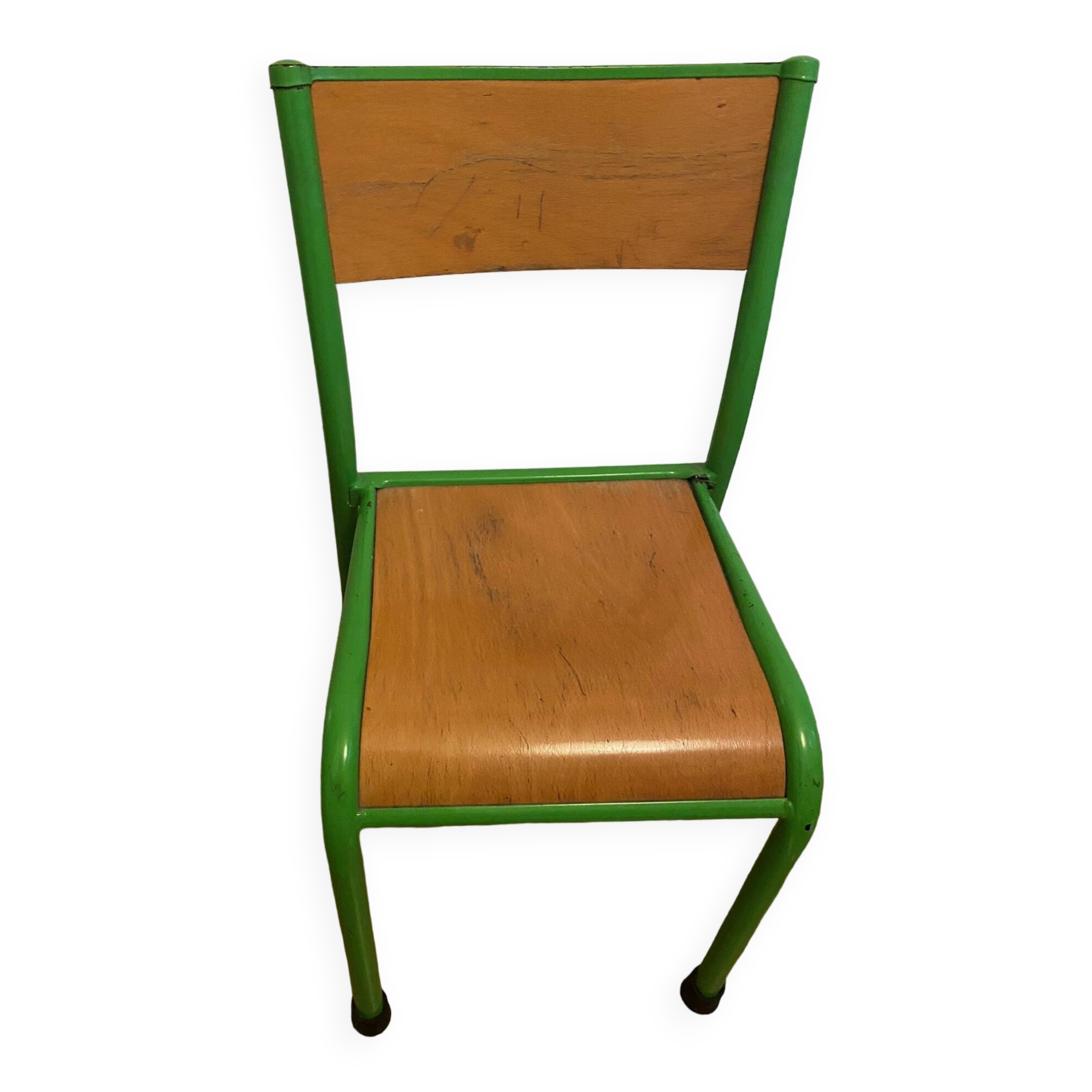 ANCIENNE PETITE CHAISE D'ecolier En Bois Des Annees 50 - 60 EUR 15,00