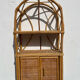 Vintage wall shelf in rattan and caning — 70s bohemian spirit