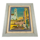 Tableau by Pierre Lagache, street scene in Bahia, Brazil, 1955, signed, framed.