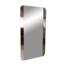 Mirror with brushed aluminum frame, 1970s