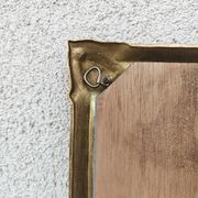 Hollywood Regency Wall Mirror in Brass, Neoclassical Style, 1950s