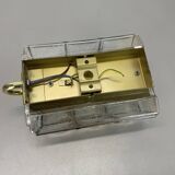 Wall light "Iron Rings" in brass and glass by Glashütte Limburg, Germany, 1970s