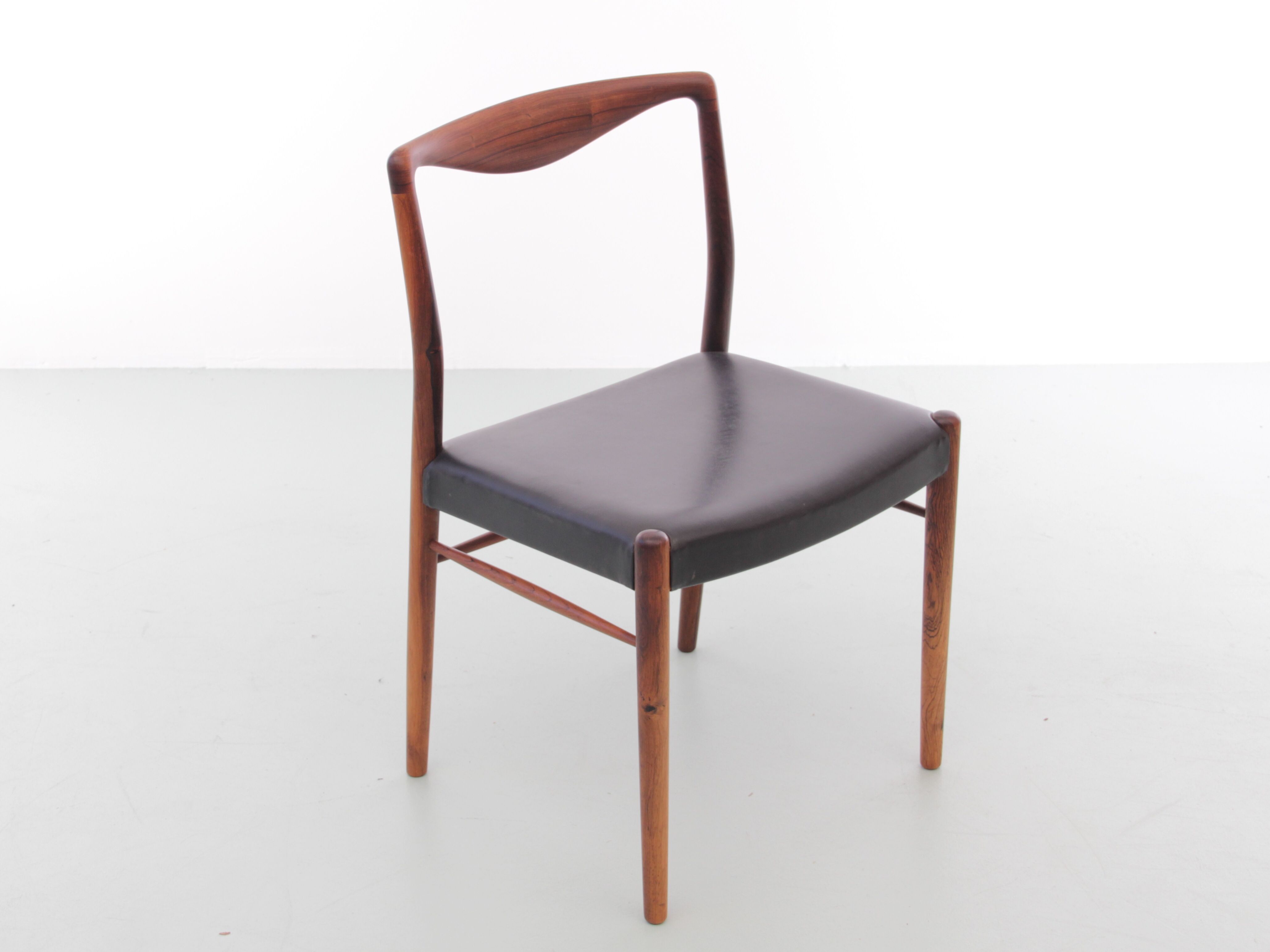 Scandinavian chair in Rio rosewood by Kai Lyngfeldt-Larsen for Søren Willadsen