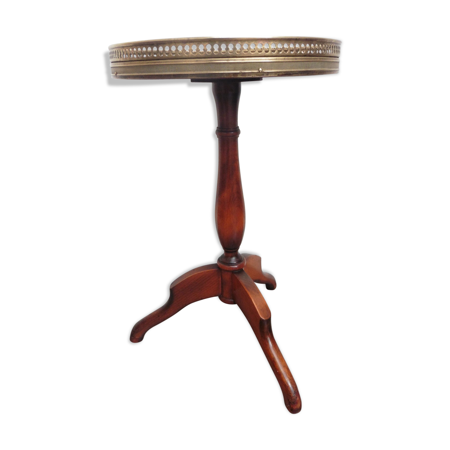 White marble tripod stand