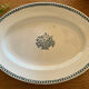 Oval earthenware dish from St Amand