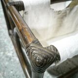 Rattan and fabric magazine holders