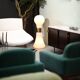 Brillo Floor Lamp in White Murano Glass Attributed to Carlo Nason