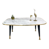 Vintage coffee table 1970 marble effect