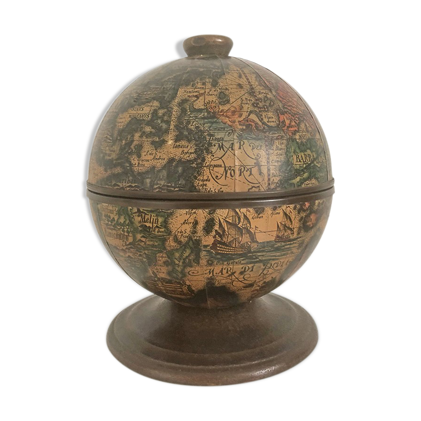 Bac à glaçons en forme de globe terrestre  1970
