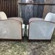 Duo de fauteuils club vintage