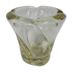 Vintage vase of thick glass Daum Nancy