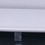 white glazed ceramic wall shelf from the 60s