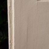 Narrow old paneled molded cupboard door h220x42cm