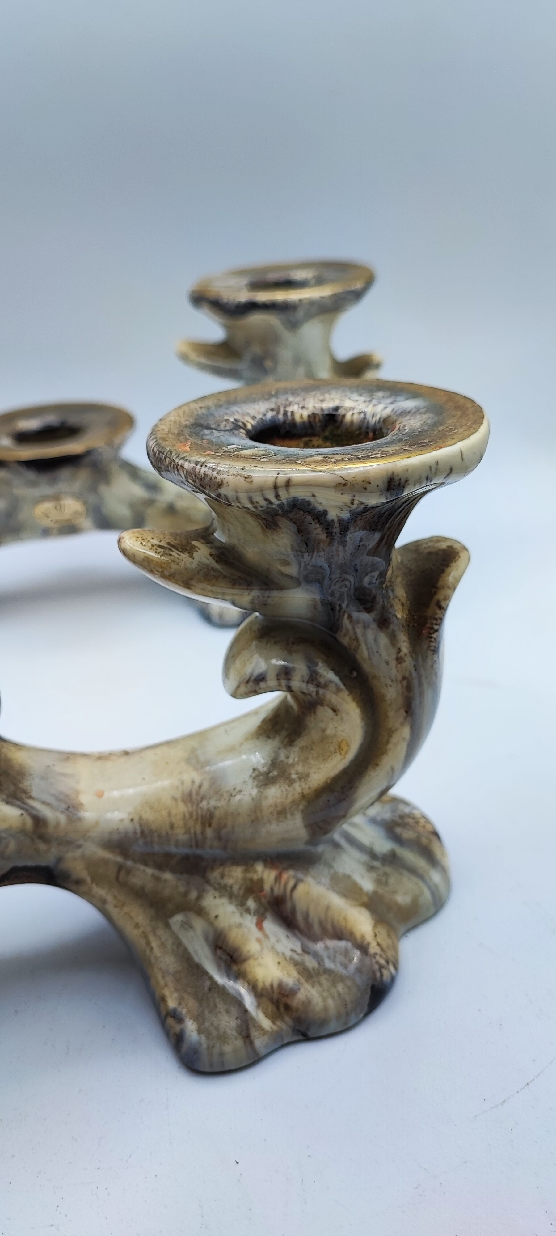 Pair of U Keramik candlesticks