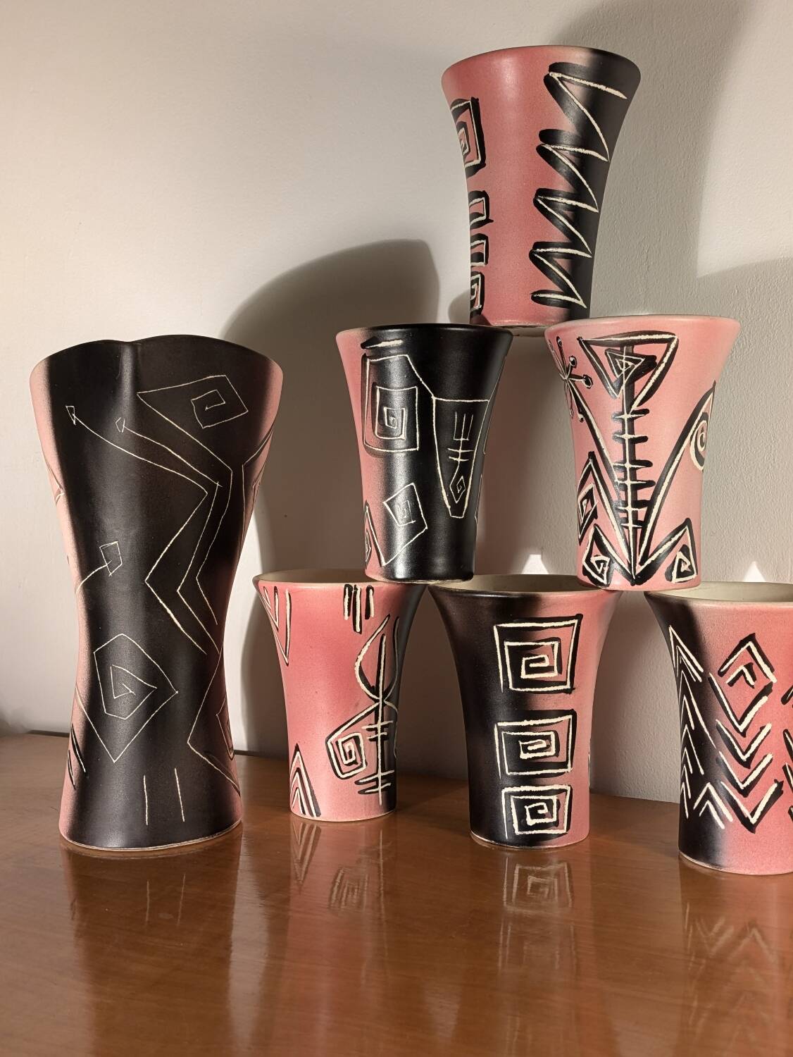 Vintage Vallauris Orangeade Set Signed, 1950-1960