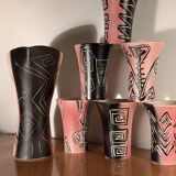 Vintage Vallauris Orangeade Set Signed, 1950-1960