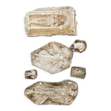 Lot bas-relief in plaster