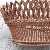 Wicker basket xix th, serrated double row