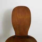 Vintage Swedish Modern Wooden "Skedblad" Pine Chair by Carl Malmsten, 1930s