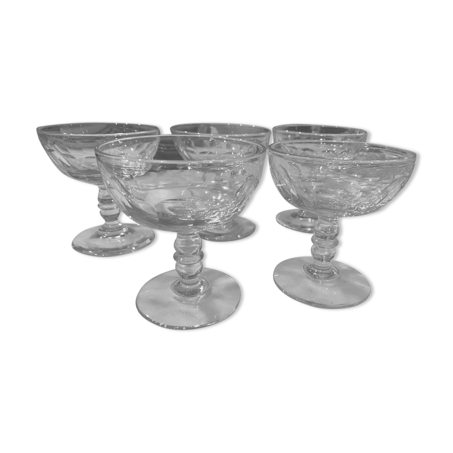 Pop-up Christmas 2022 set of 5 glasses champagne