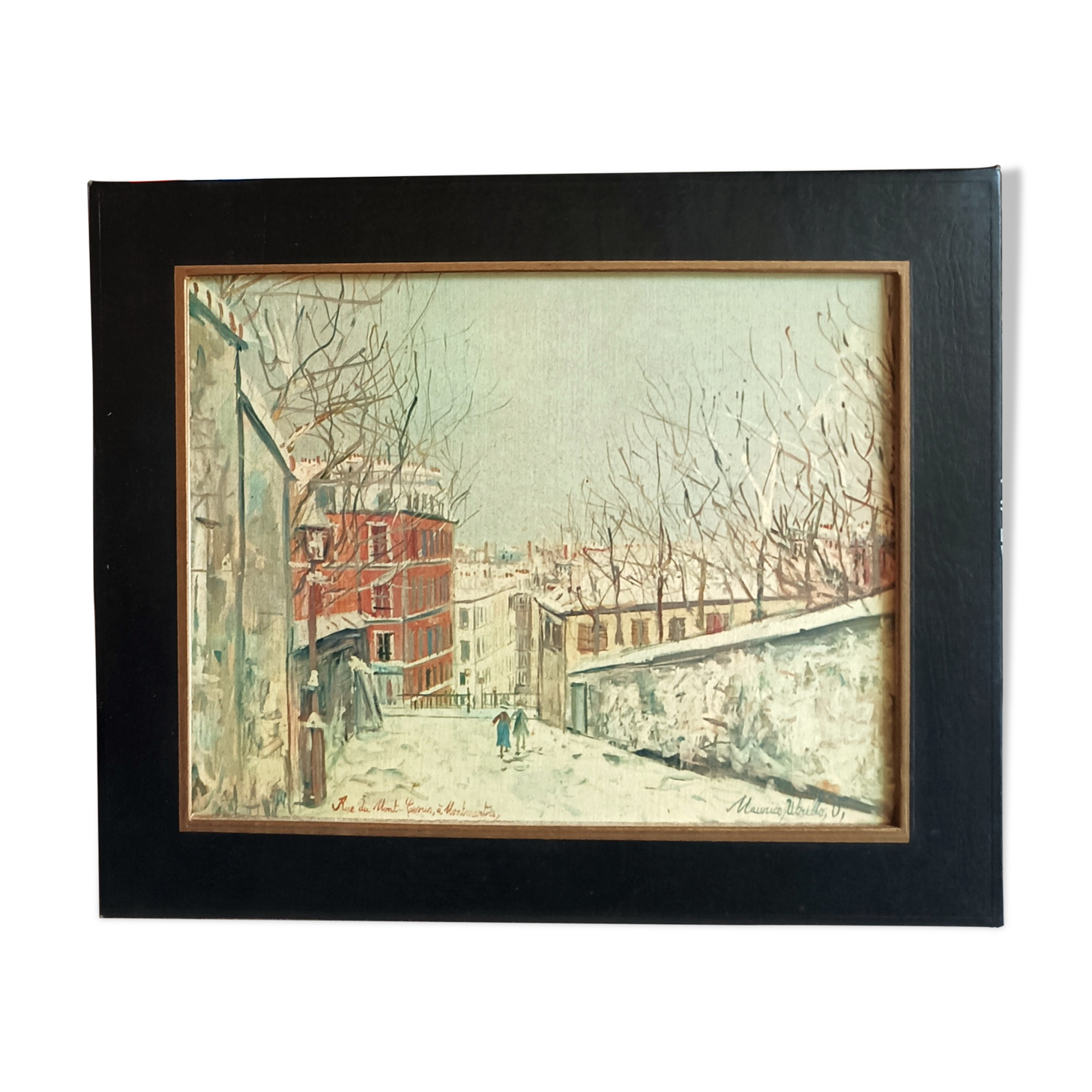 Tableau reproduction numérotée de M. Utrillo, Montmartre
