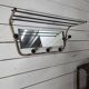 Vintage coat rack with pivoting mirror from the 60s