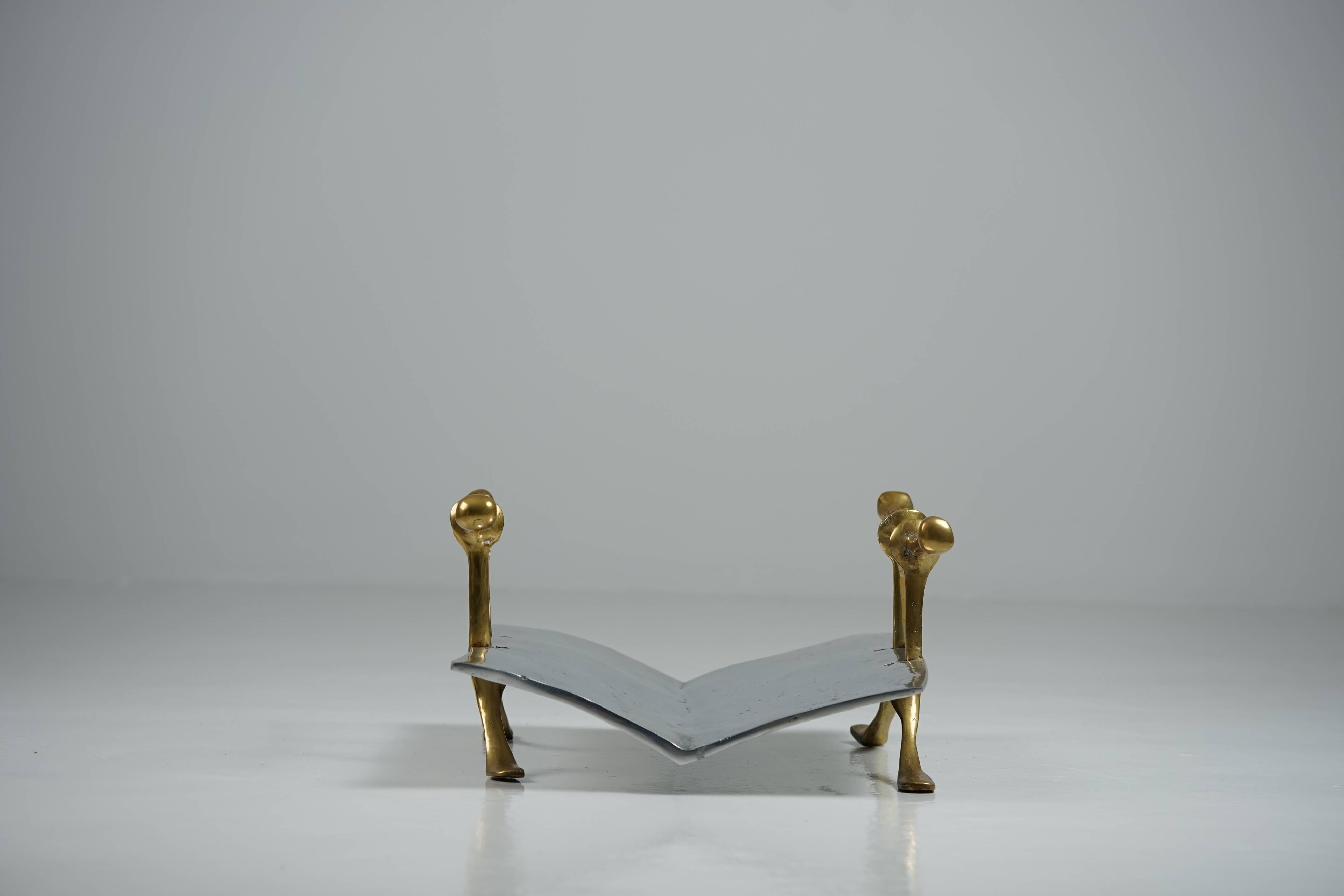 Sculptural Magazine Rack / Firewood Holder by David Marshall